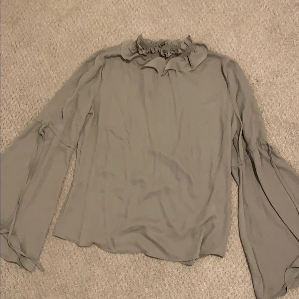 Banana republic mock neck blouse